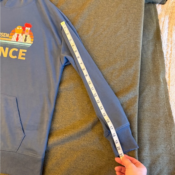 Beaker & Bunsen Science Hoodie The Muppets Disney Graphic Pullover Blue (M) - Picture 6 of 9